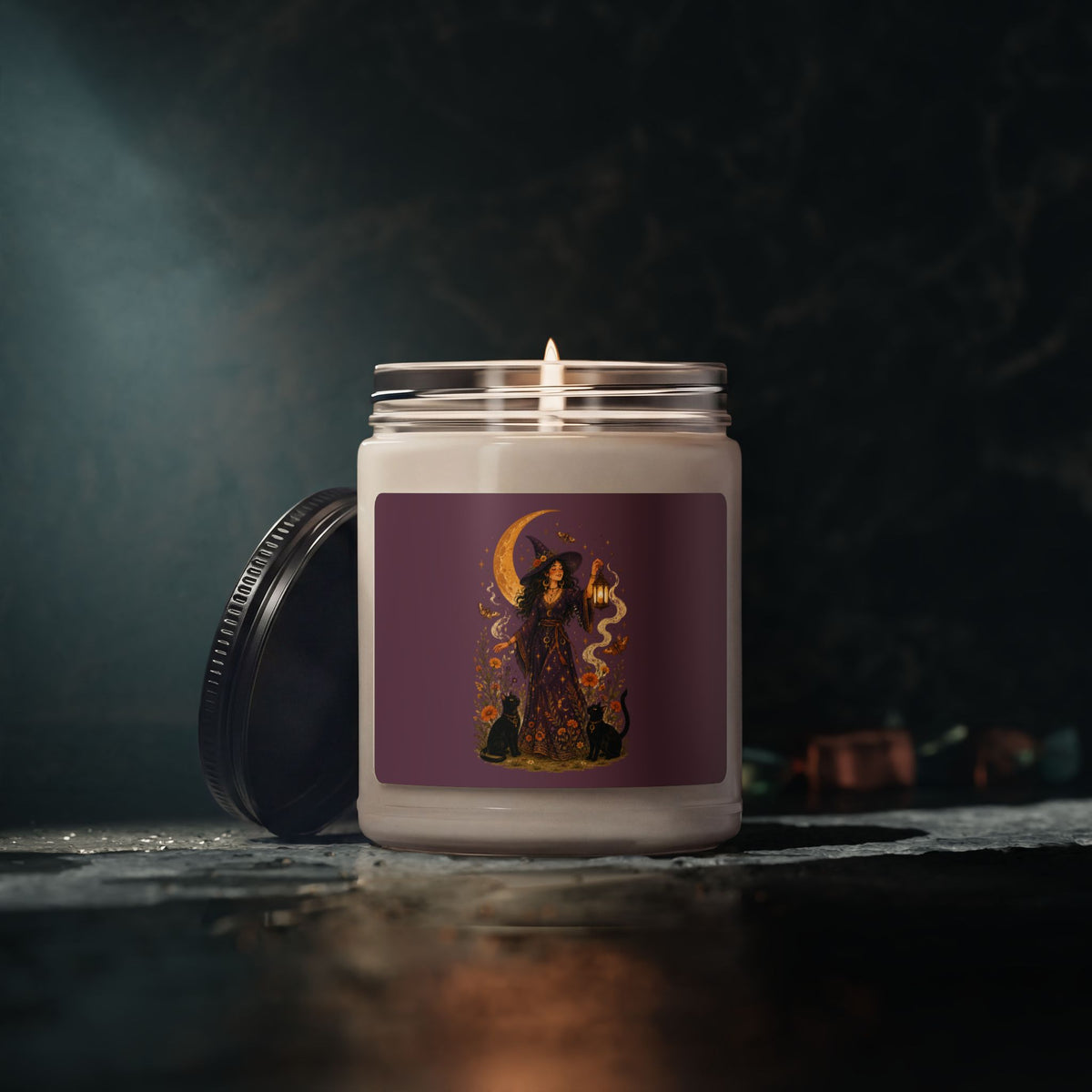 Witch Moon Cats Scented Soy Candle | 9oz