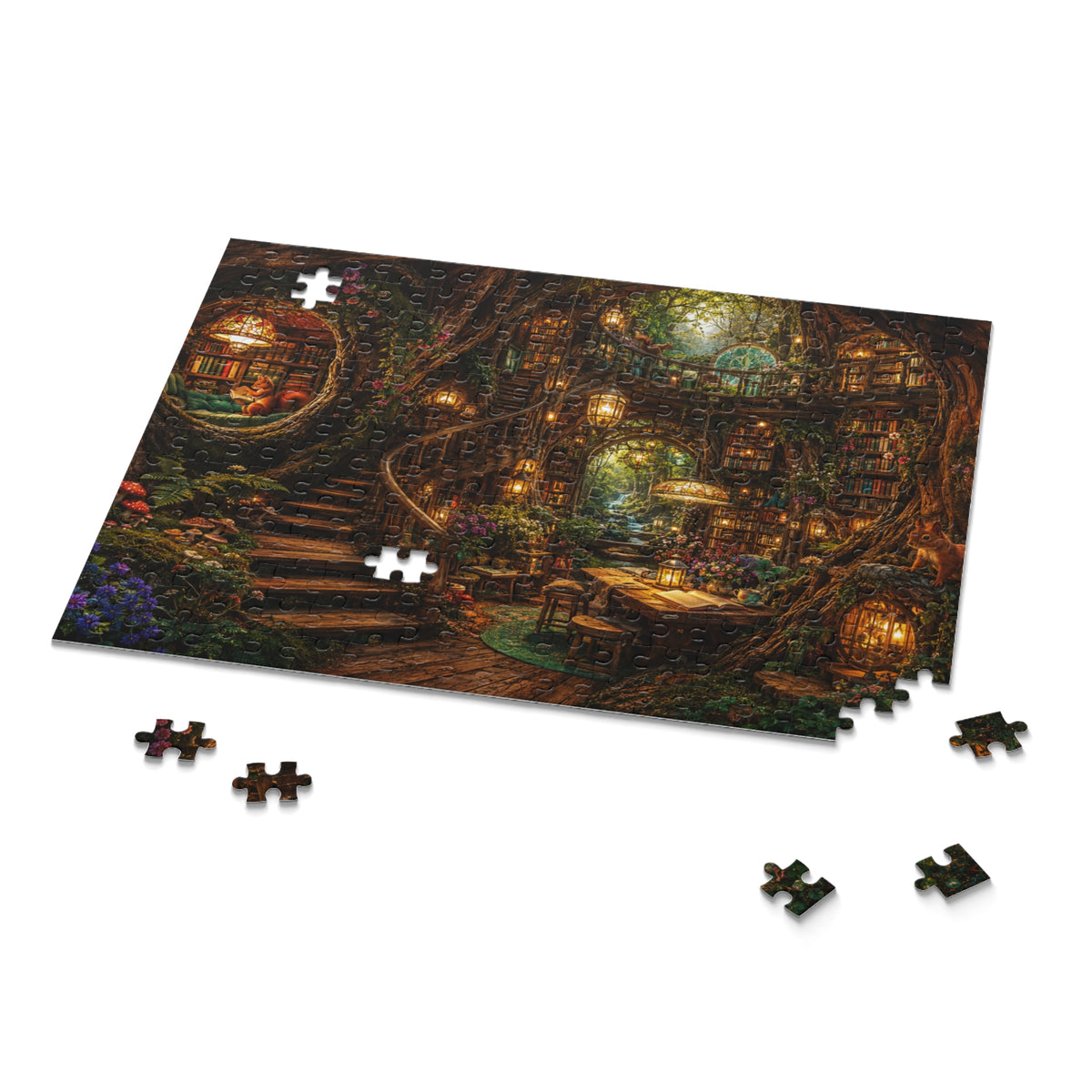 Cozy Treehouse Library Puzzle