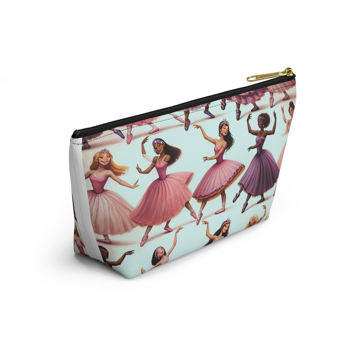 Girls Dancing around In Ballerina dresses Accessory Pouch w T-bottom