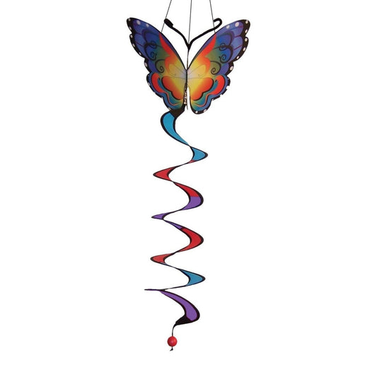30” Long FANCY BUTTERFLY hanging WIND Spinner TWISTER garden décor – ITB-4288