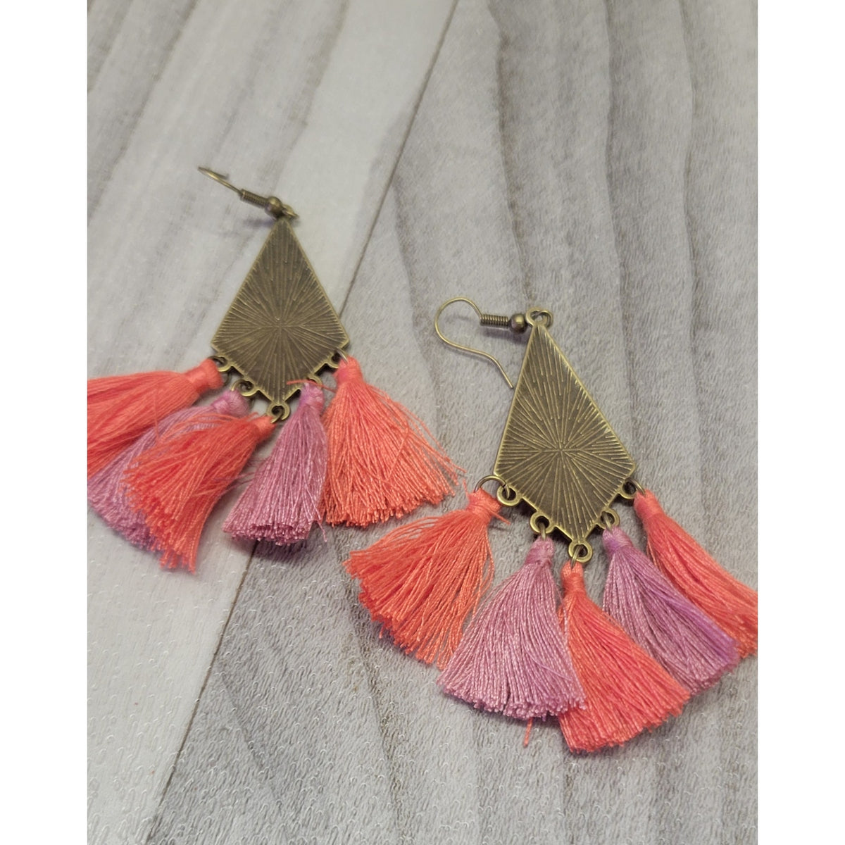 Tassel multicolor dangle earrings
