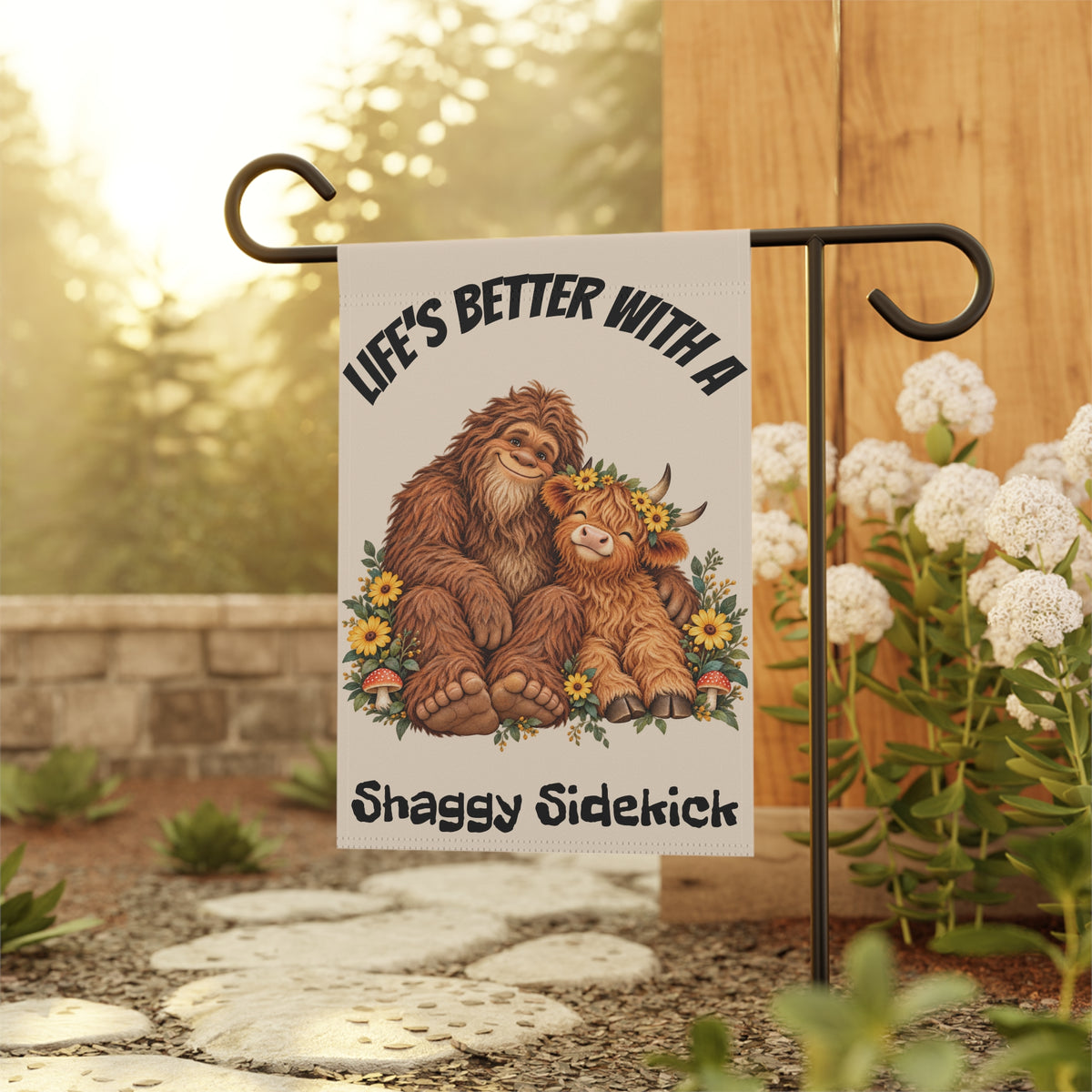 Life's Better With a Shaggy Sidekick Garden Flag | House Banner