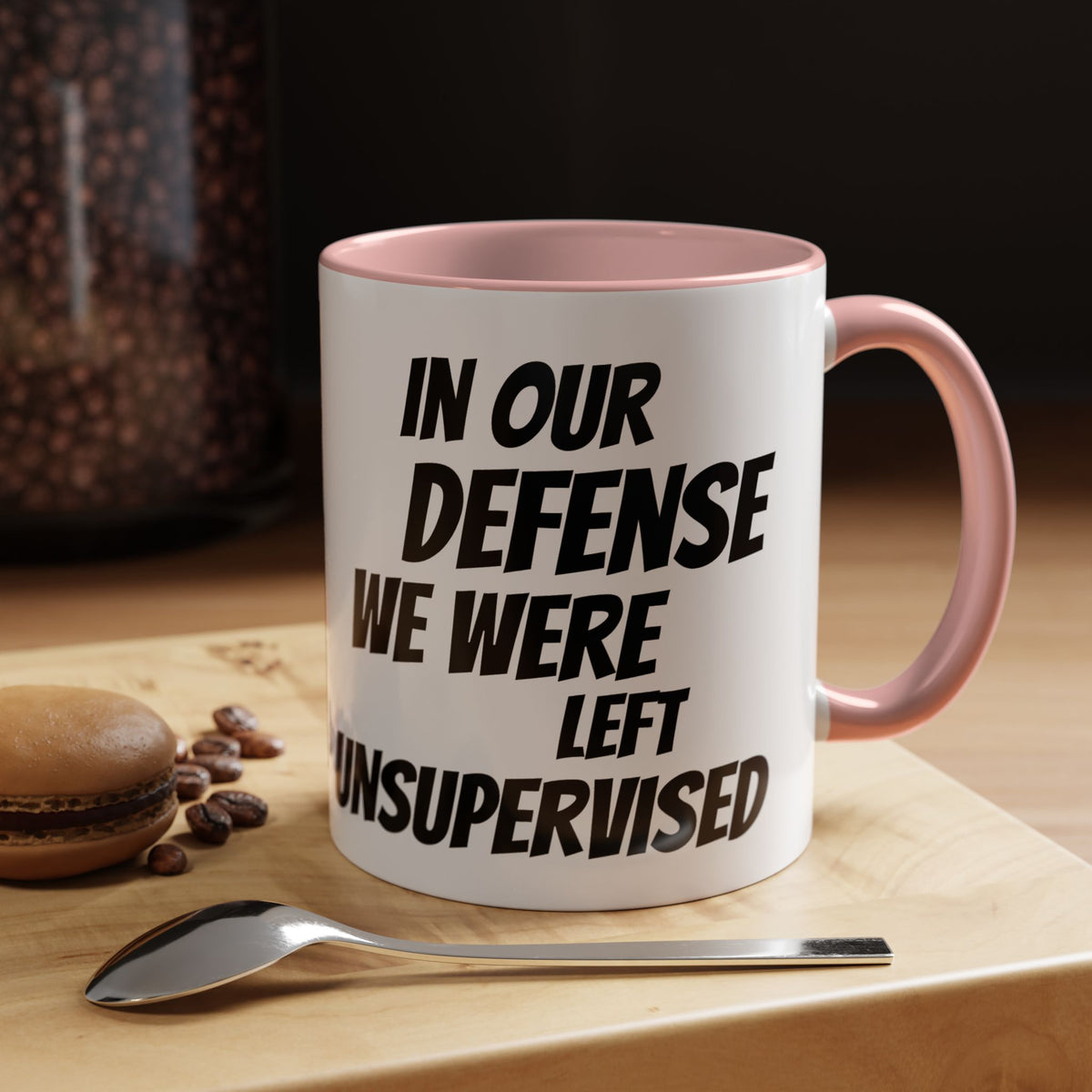Left Unsupervised with Grandpa Accent Coffee Mug (11, 15oz)