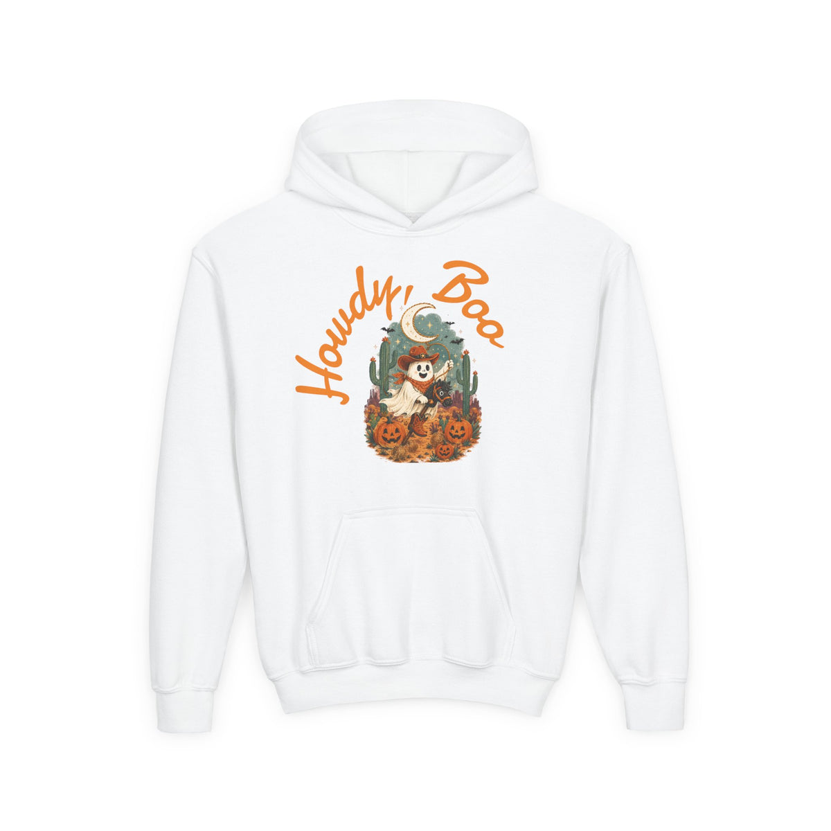 Howdy Boo Pumpkin Patch Hoodie | Kids Halloween Sweatshirt