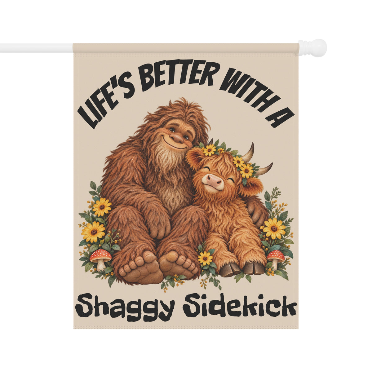 Life's Better With a Shaggy Sidekick Garden Flag | House Banner