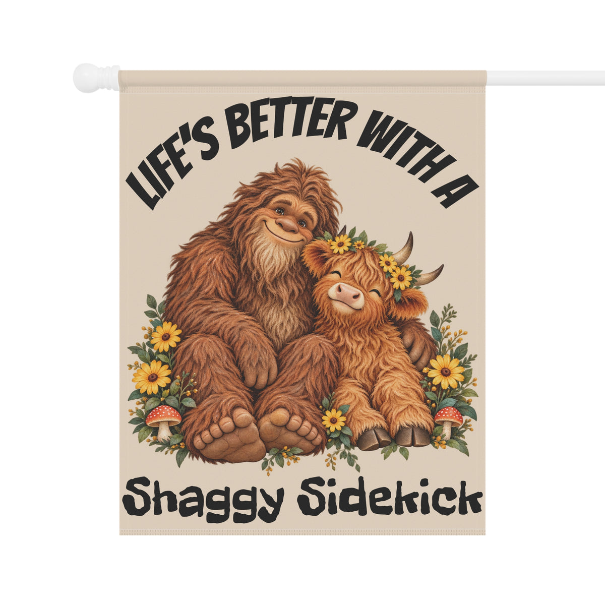 Life's Better With a Shaggy Sidekick Garden Flag | House Banner