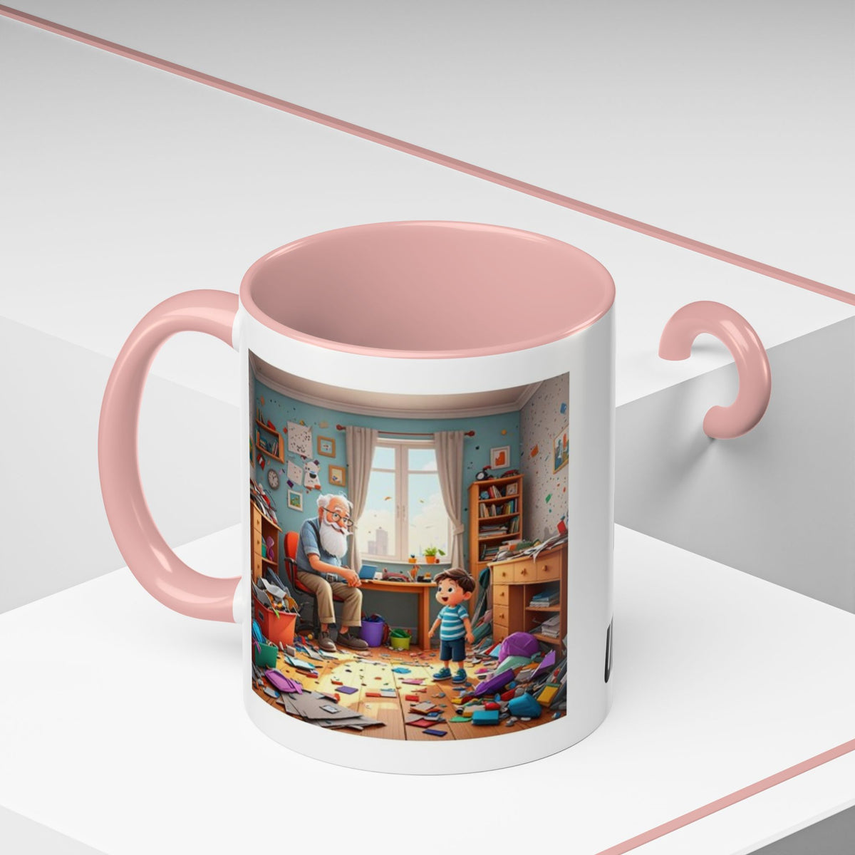 Left Unsupervised with Grandpa Accent Coffee Mug (11, 15oz)