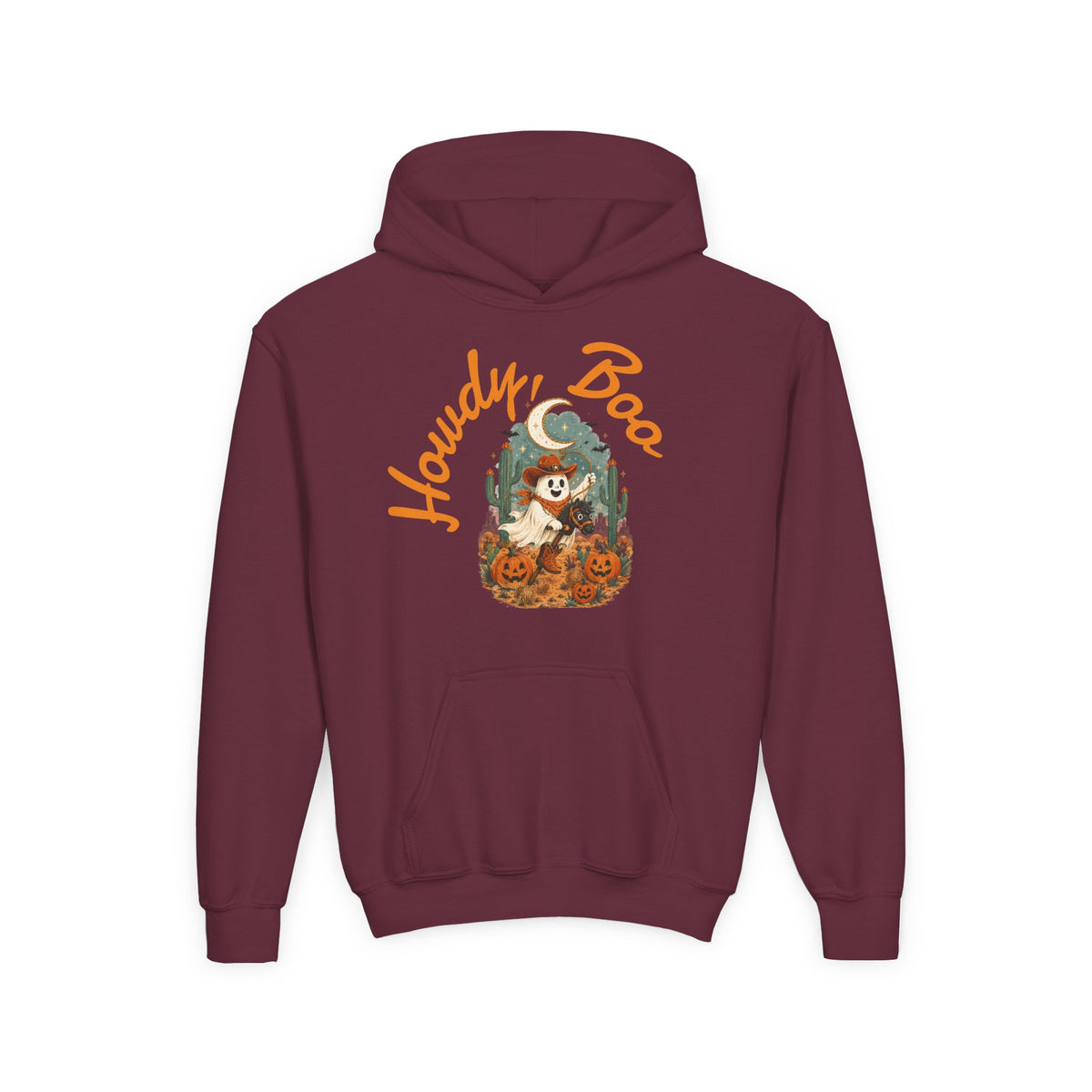 Howdy Boo Pumpkin Patch Hoodie | Kids Halloween Sweatshirt