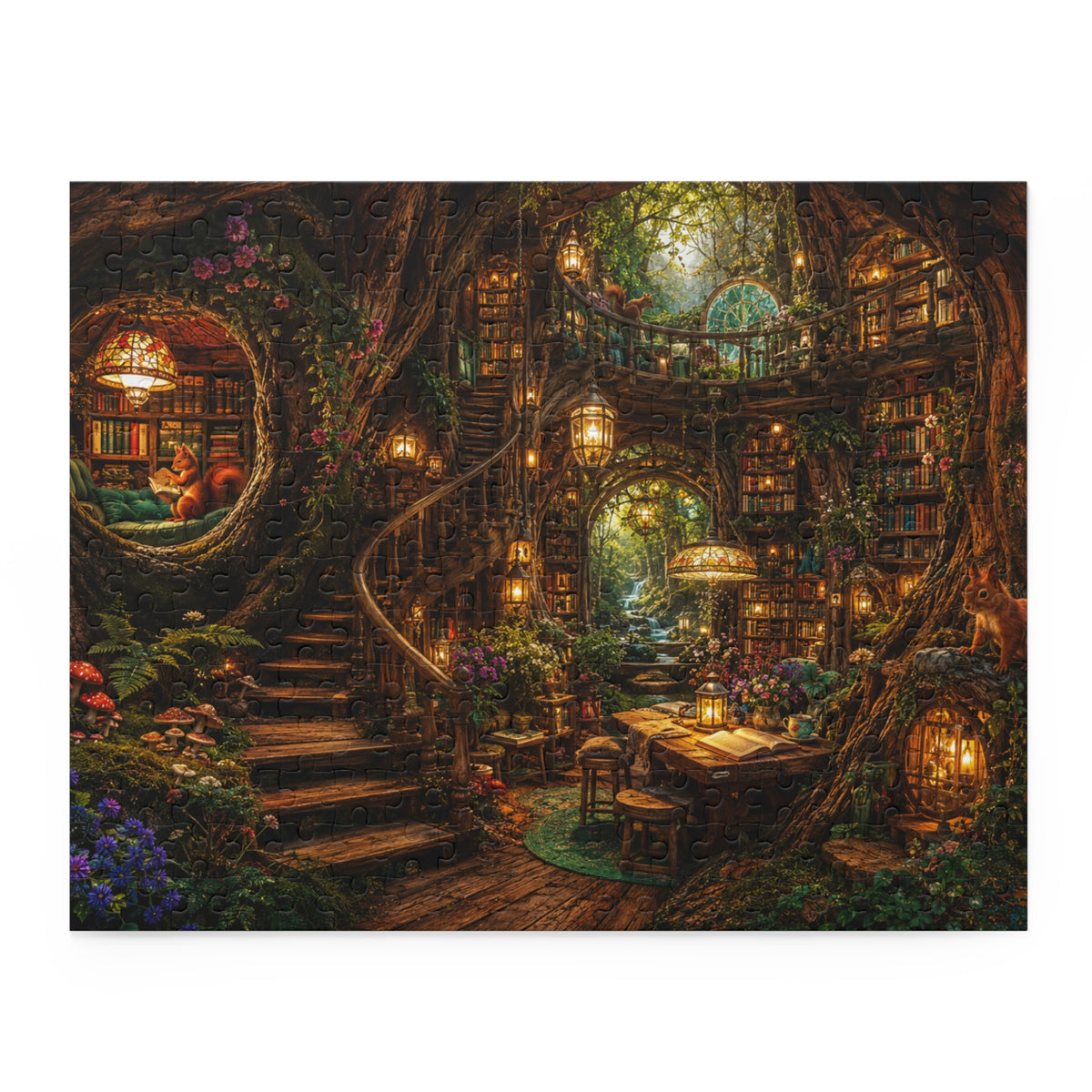 Cozy Treehouse Library Puzzle