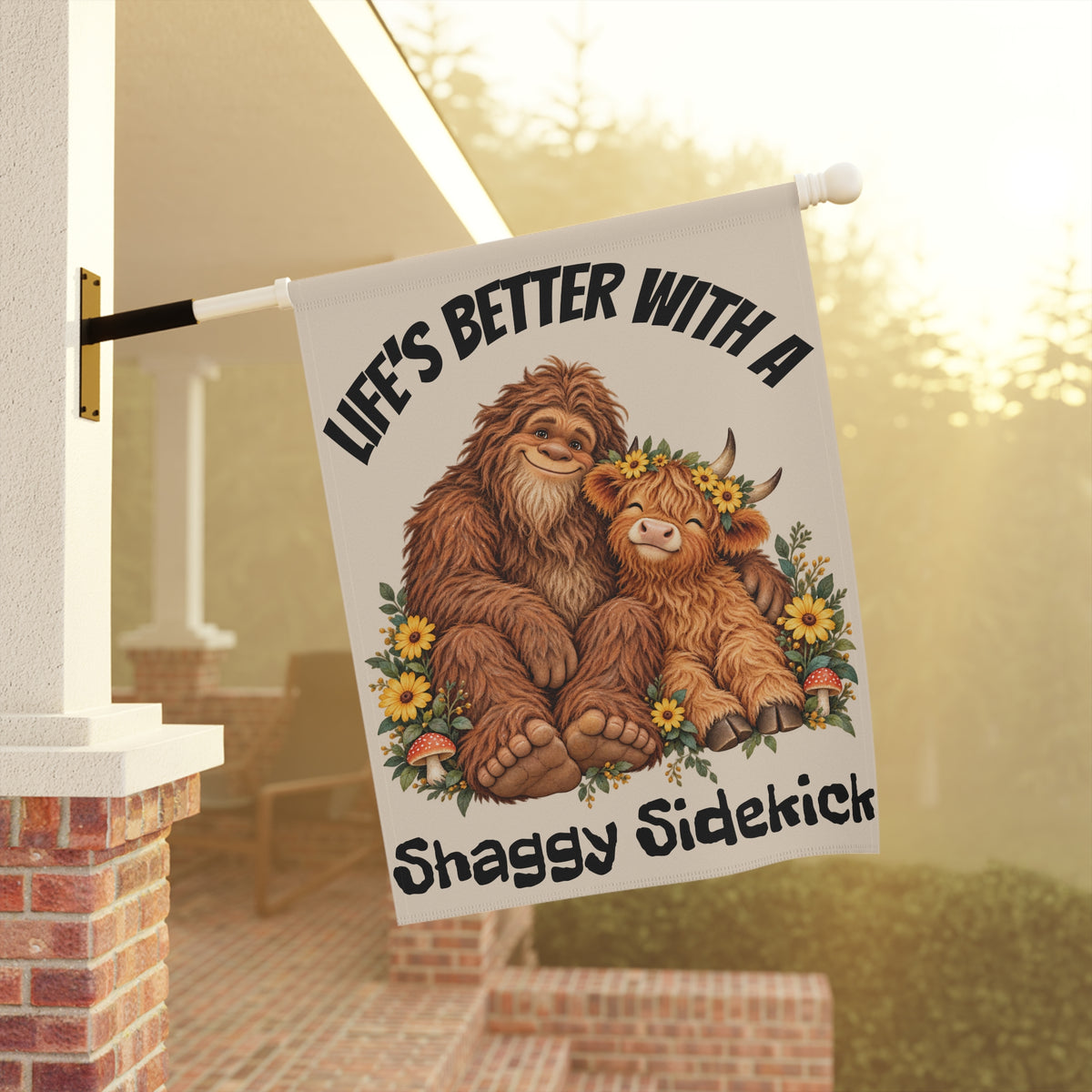 Life's Better With a Shaggy Sidekick Garden Flag | House Banner