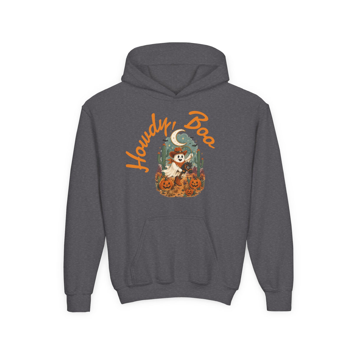 Howdy Boo Pumpkin Patch Hoodie | Kids Halloween Sweatshirt