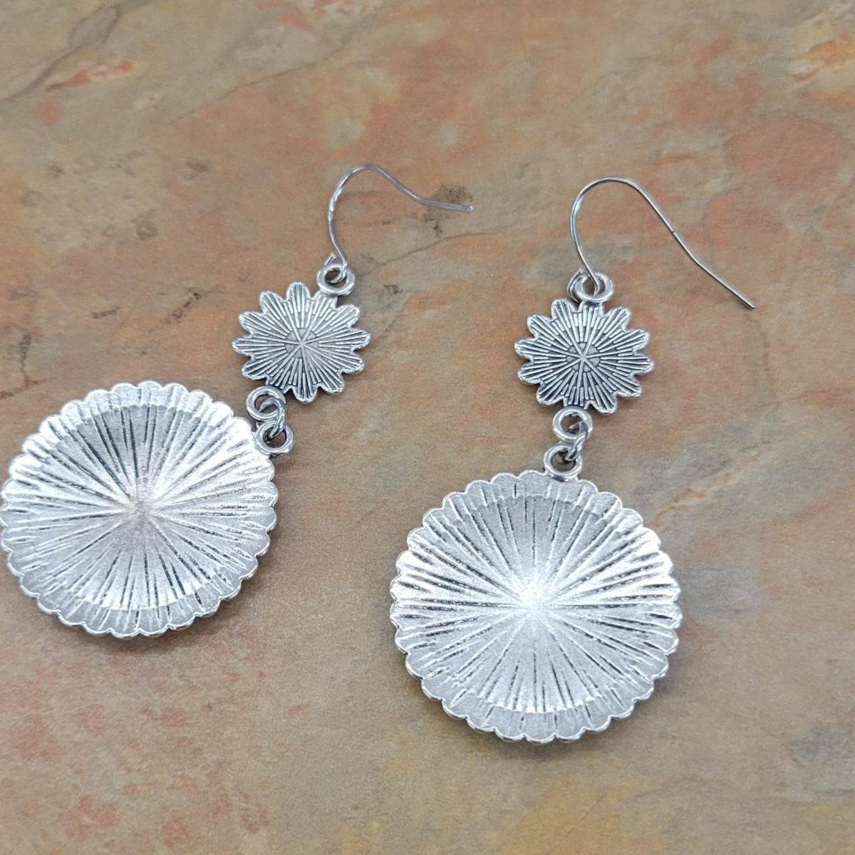 Lightweight Boho flower earrings