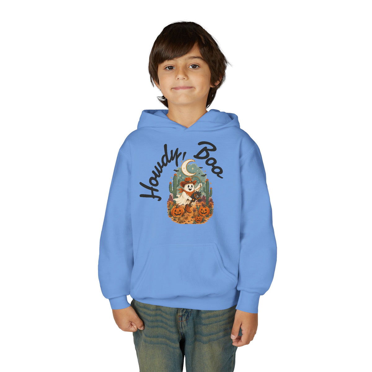 Howdy Boo Pumpkin Patch Hoodie | Kids Halloween Sweatshirt