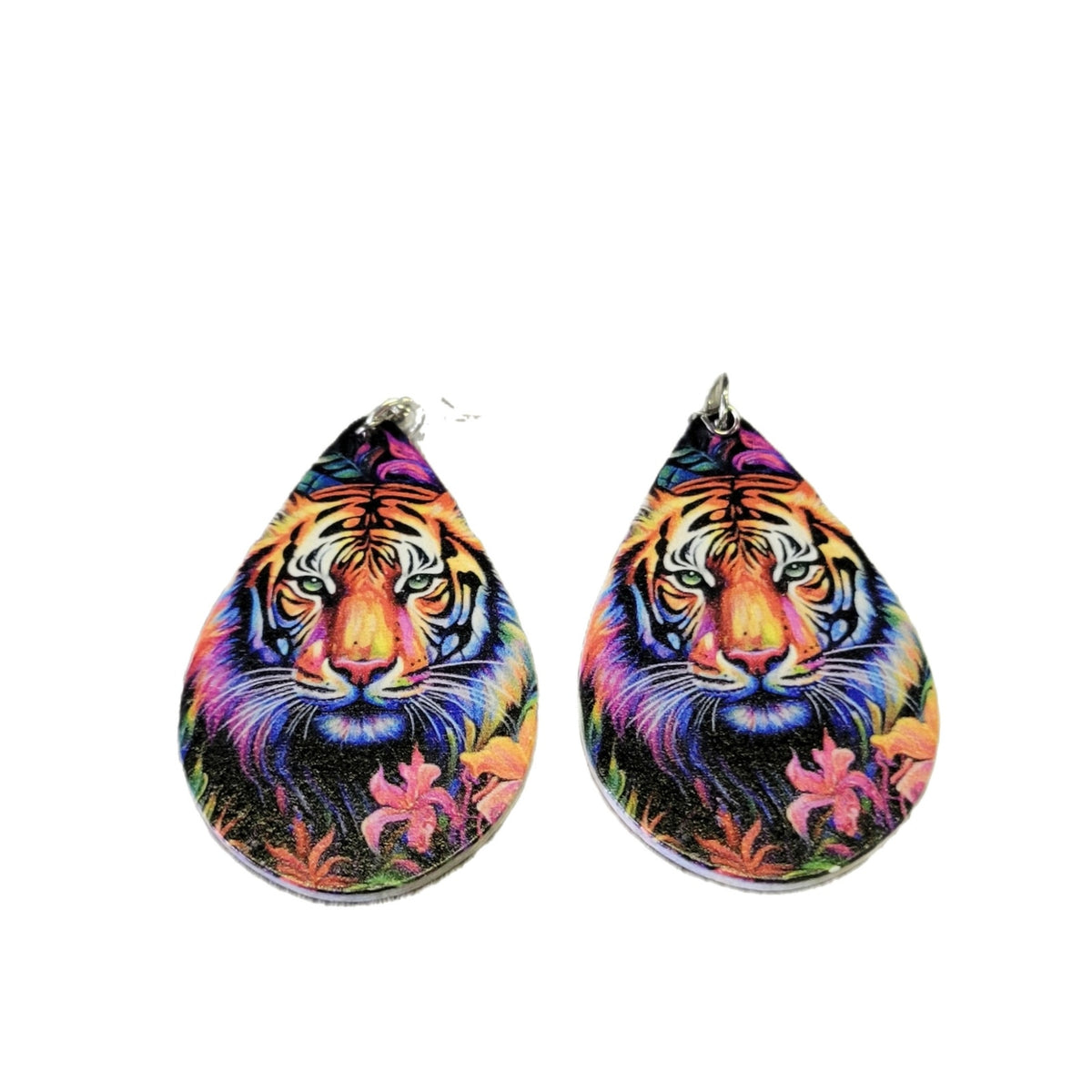 Light weight Colorful Tiger earrings