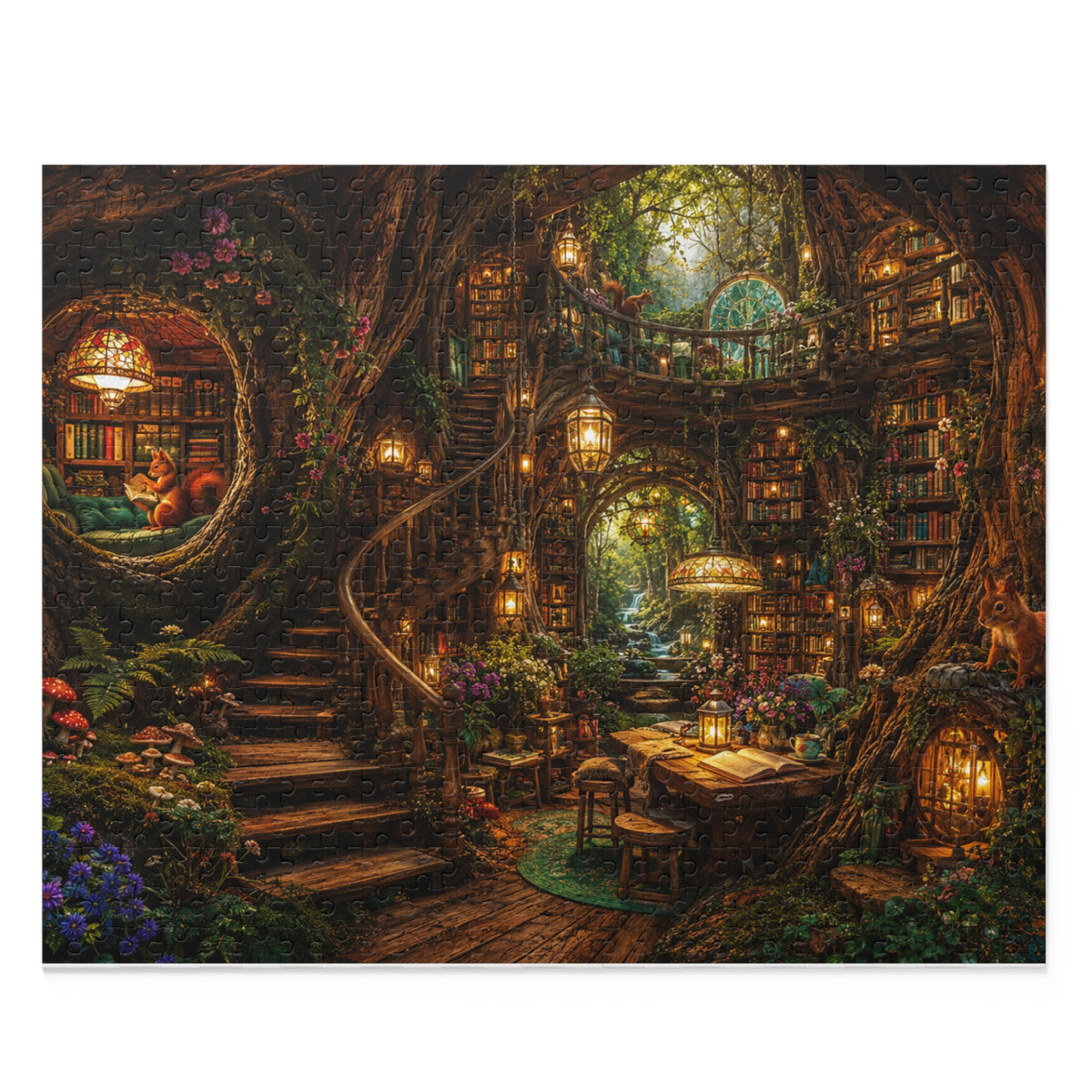 Cozy Treehouse Library Puzzle