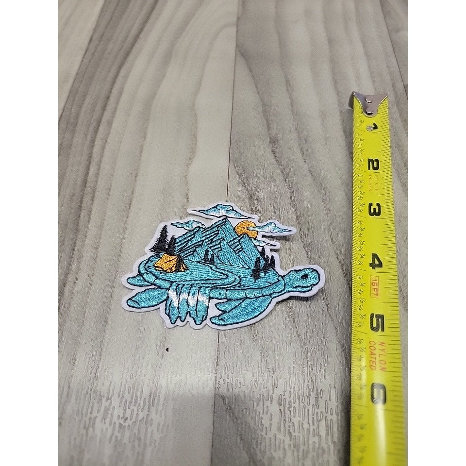 Sea Turtle Embroidery Iron on Patch