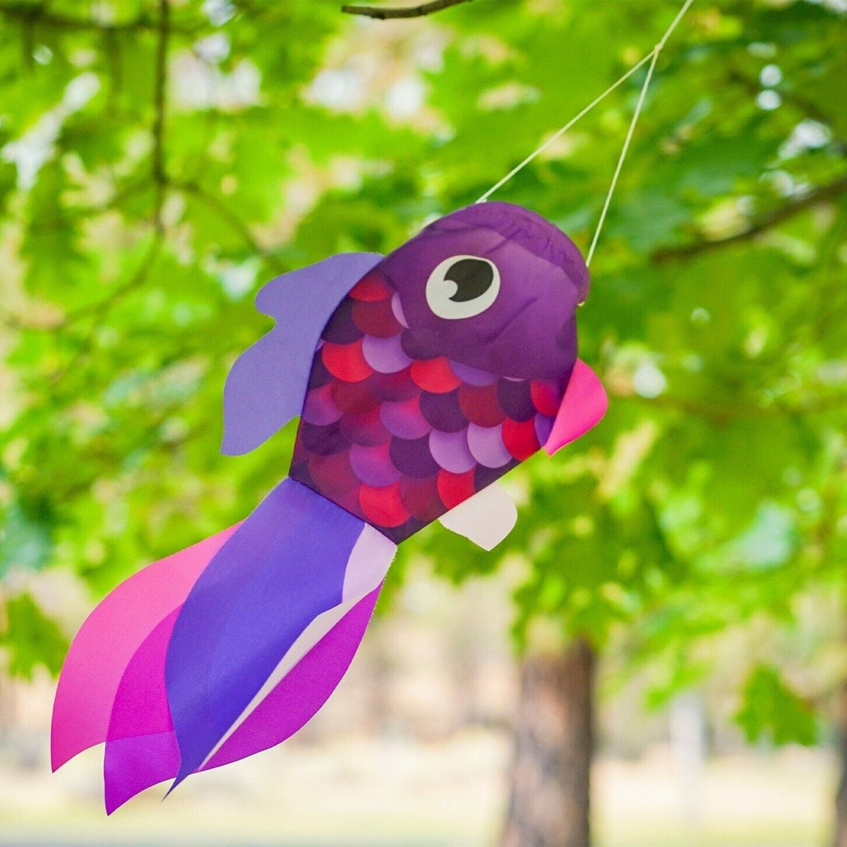 15" Lavender Damsel Fish Windsock