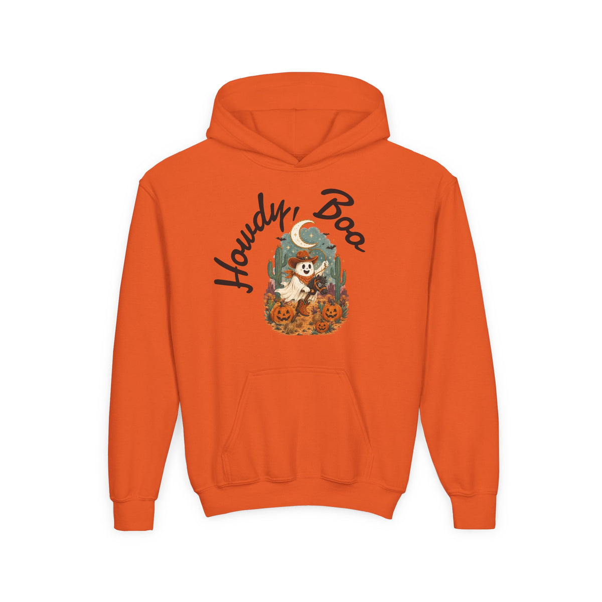 Howdy Boo Pumpkin Patch Hoodie | Kids Halloween Sweatshirt