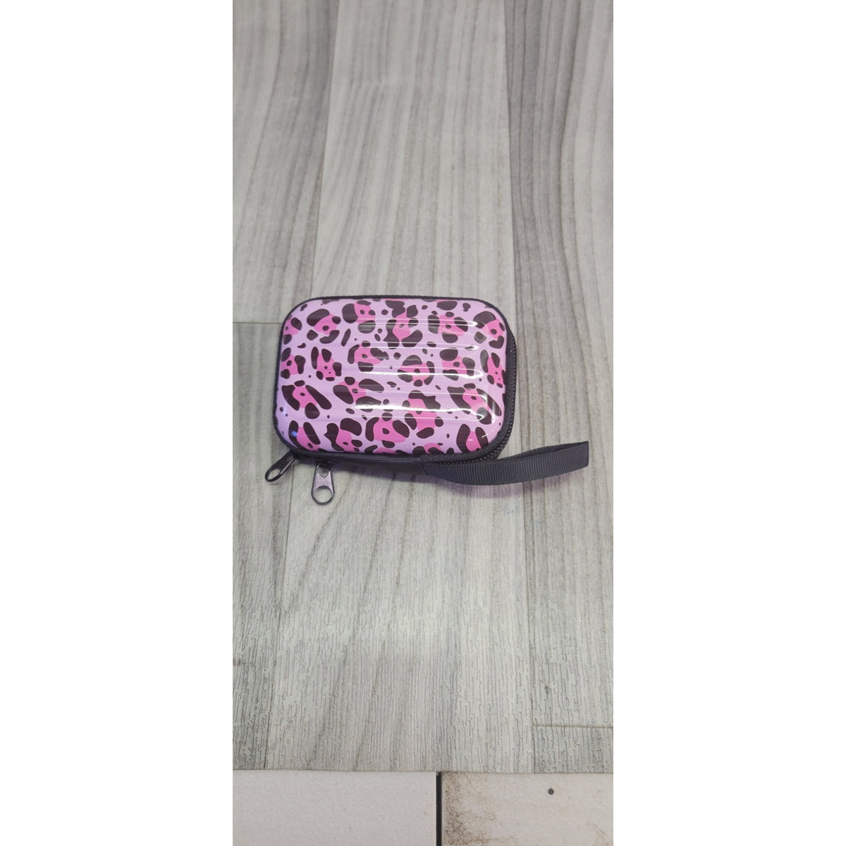 Cute square mini Leopard  iron coin purse