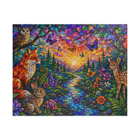 Woodland Sunset Animals Puzzle | 1014 Piece Jigsaw