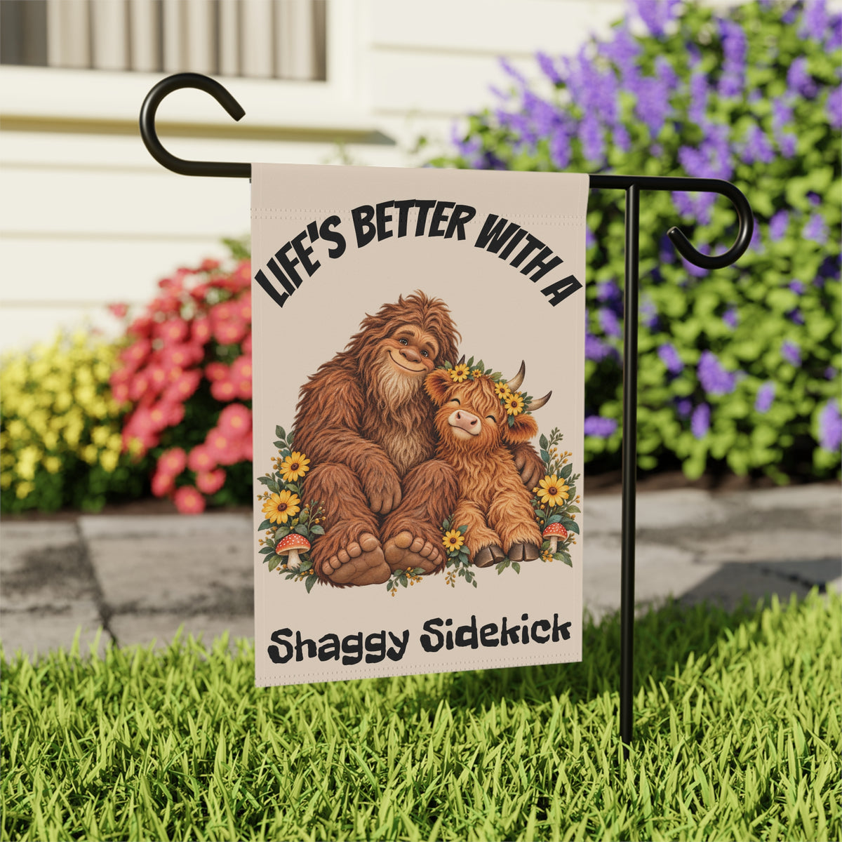 Life's Better With a Shaggy Sidekick Garden Flag | House Banner