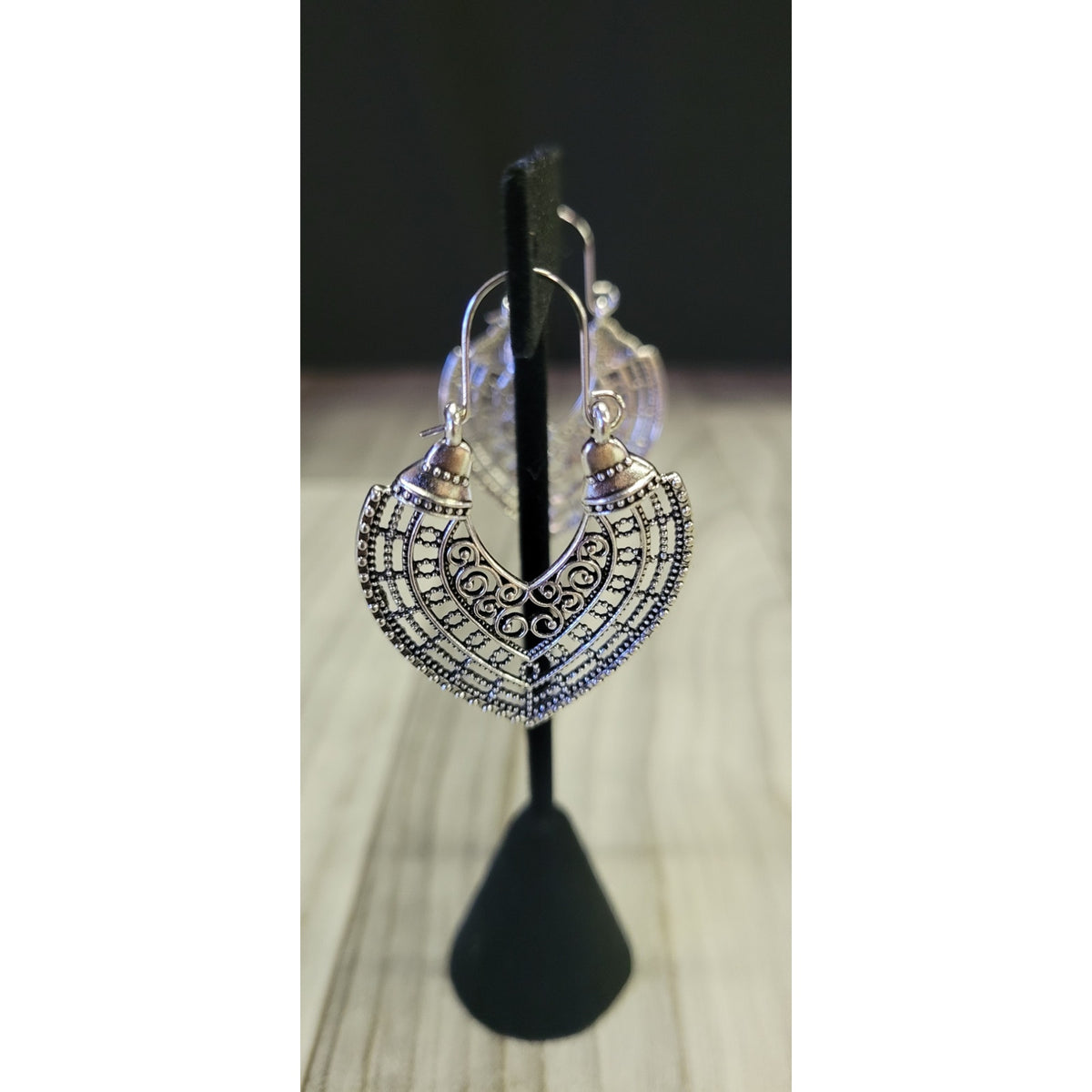 Silver Mandela Boho earrings