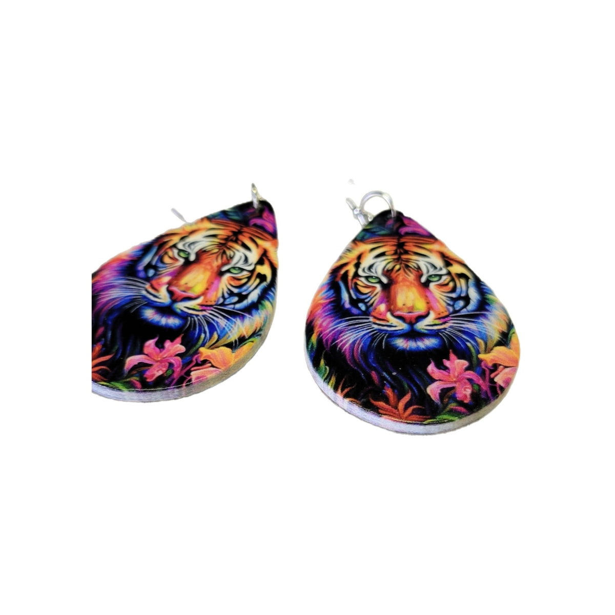 Light weight Colorful Tiger earrings