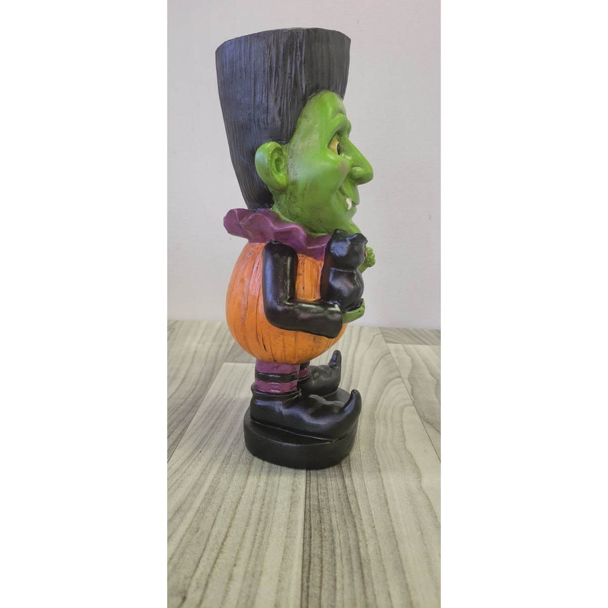 Resin Frankenstein in Pumpkin Suit