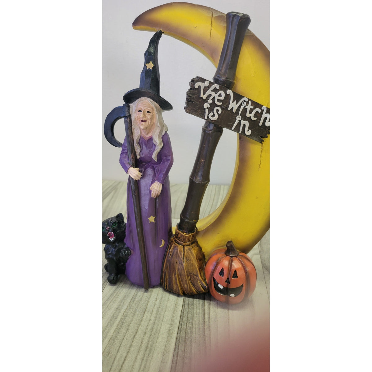 The Witch is in Resin Witch with Moon