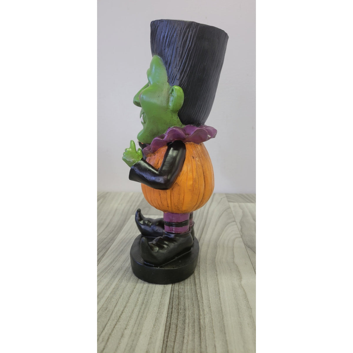Resin Frankenstein in Pumpkin Suit