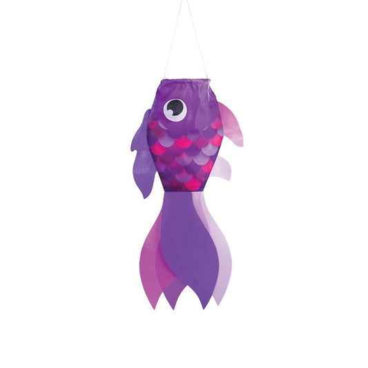 15" Lavender Damsel Fish Windsock